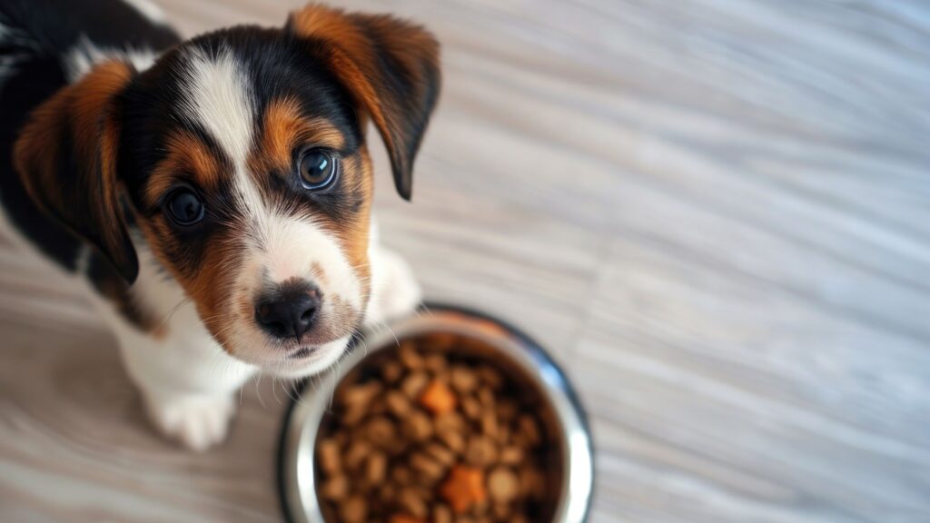 Il rimedio migliore al mal di pancia del cucciolo è fare attenzione alla sua alimentazione.